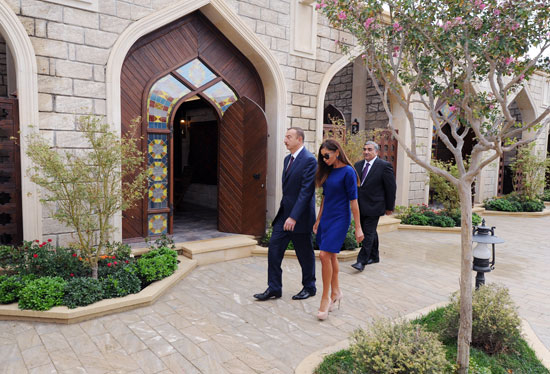 Azerbaijani president and his spouse visit Gala State History-Ethnography Preserve (PHOTO)
